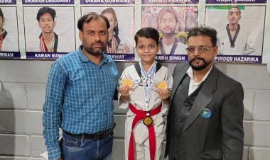 8 वर्षीय भाविक ने तीन पदक जीता, उत्कृष्ट प्रतिभा का प्रदर्शन