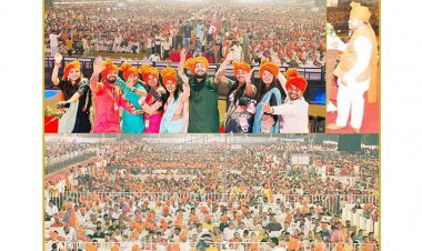 गुजरात में दिखी राजस्थान की झांकी, जय जय राजस्थान से गूंजा मरुधर मैदान