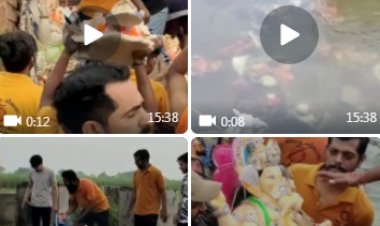 અર્ધવિસર્જિત POPની ગણેશજીની 2000થી વધુ પ્રતિમાઓનું દરિયામાં પુનઃવિસર્જન 