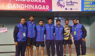 નેશનલ ગેમ્સ ટેબલ ટેનિસ - મહારાષ્ટ્ર, પશ્ચિમ બંગાળ દરેક બે રાઉન્ડ જીત્યા; સેમિફાઇનલમાં સ્થાન બનાવ્યું 