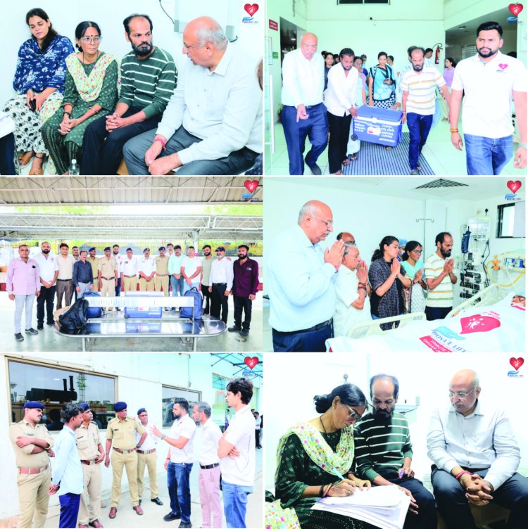 परिजनों ने ब्रेईनडेड तरुण मारु का अंगदान कर मानवता महकाई